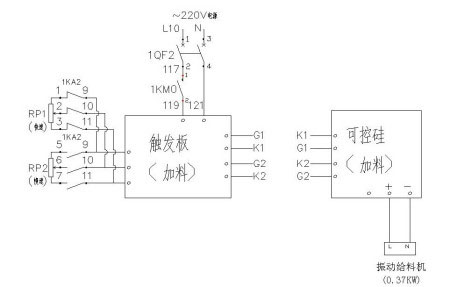 電磁（cí）振動給料機控（kòng）製器接線圖